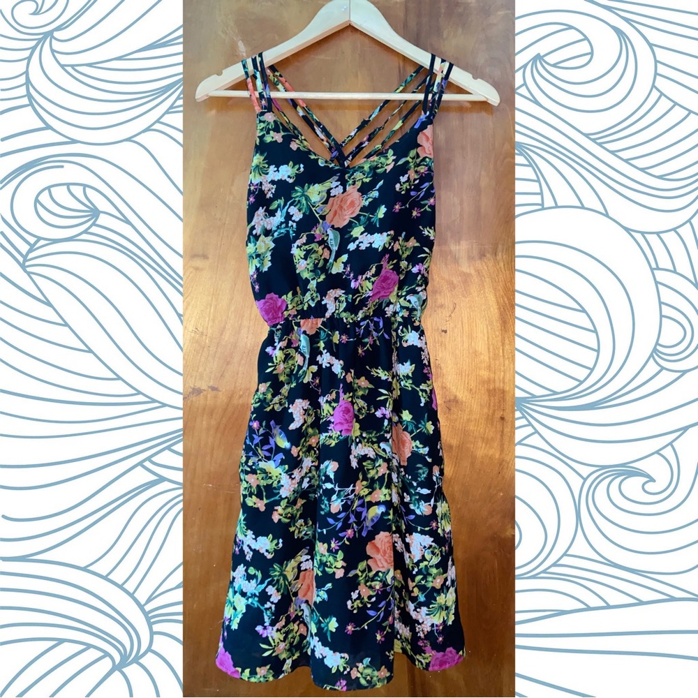 Speed Control- Floral Strappy Dress